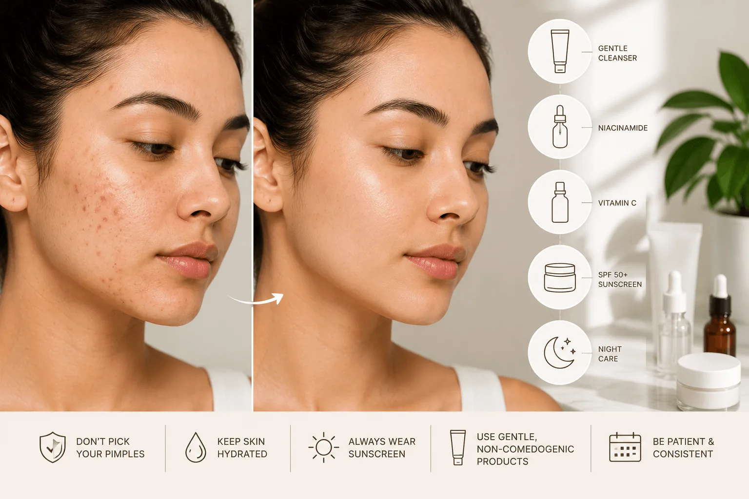 How to Remove Dark Spots Caused by Pimples