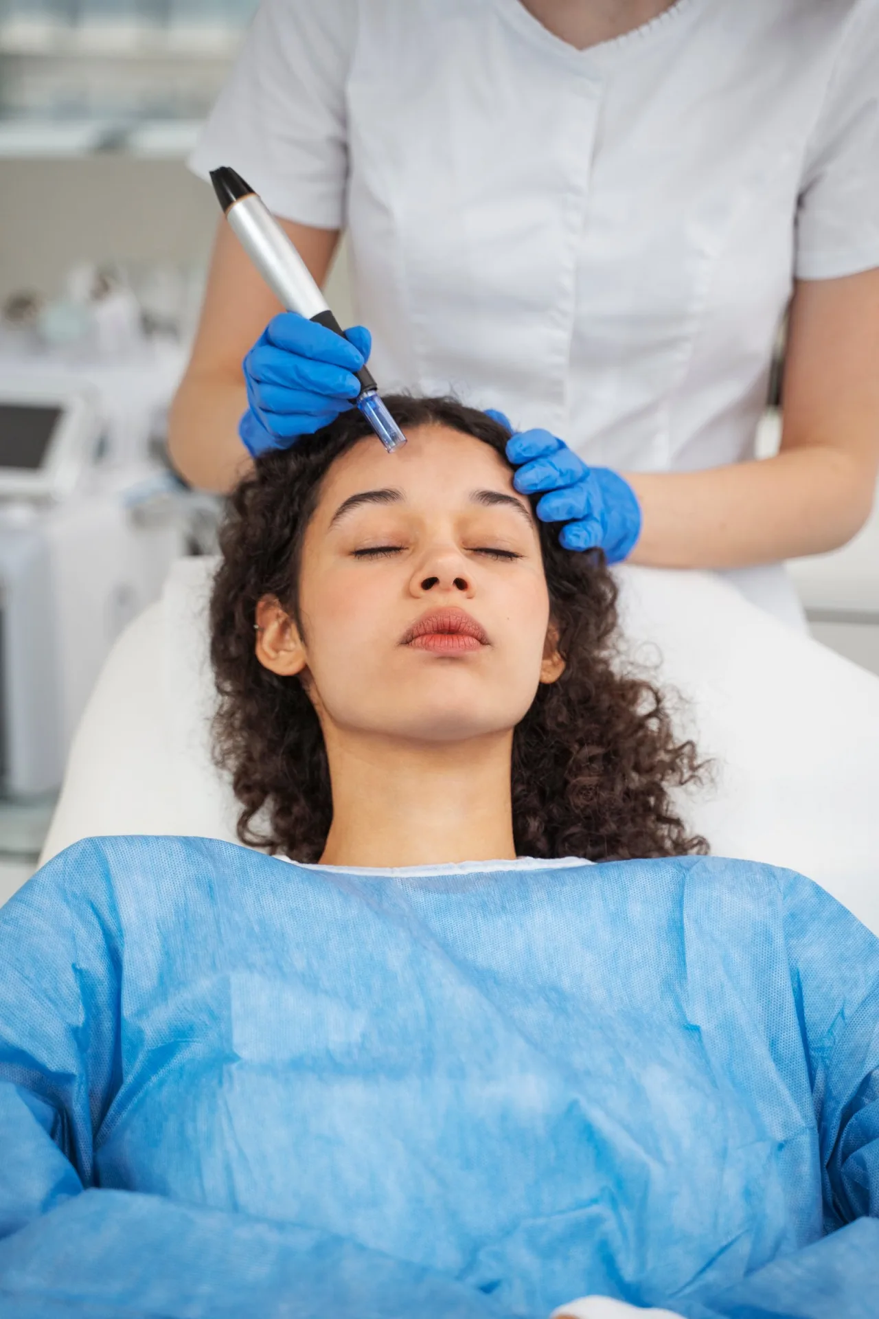 Microneedling treatment at modern aestheticss
