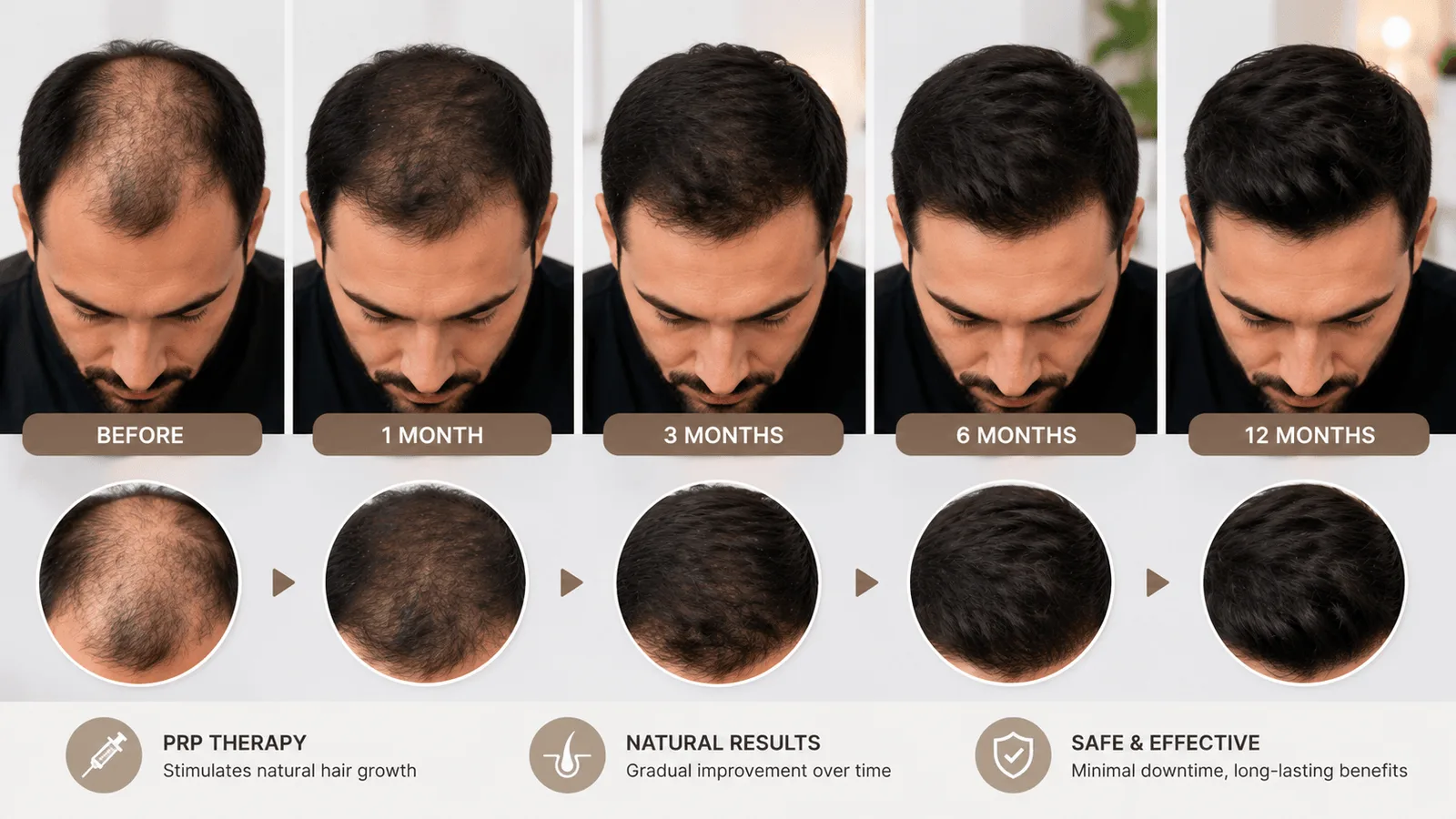 PRP Hair Before and After: What Actually Changes, Month by Month