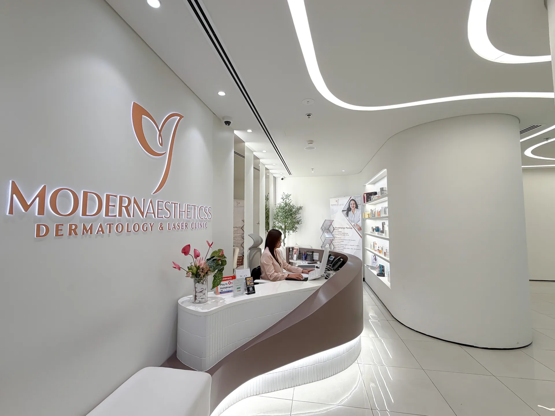 Modern Aestheticss reception, dermatology & laser clinic